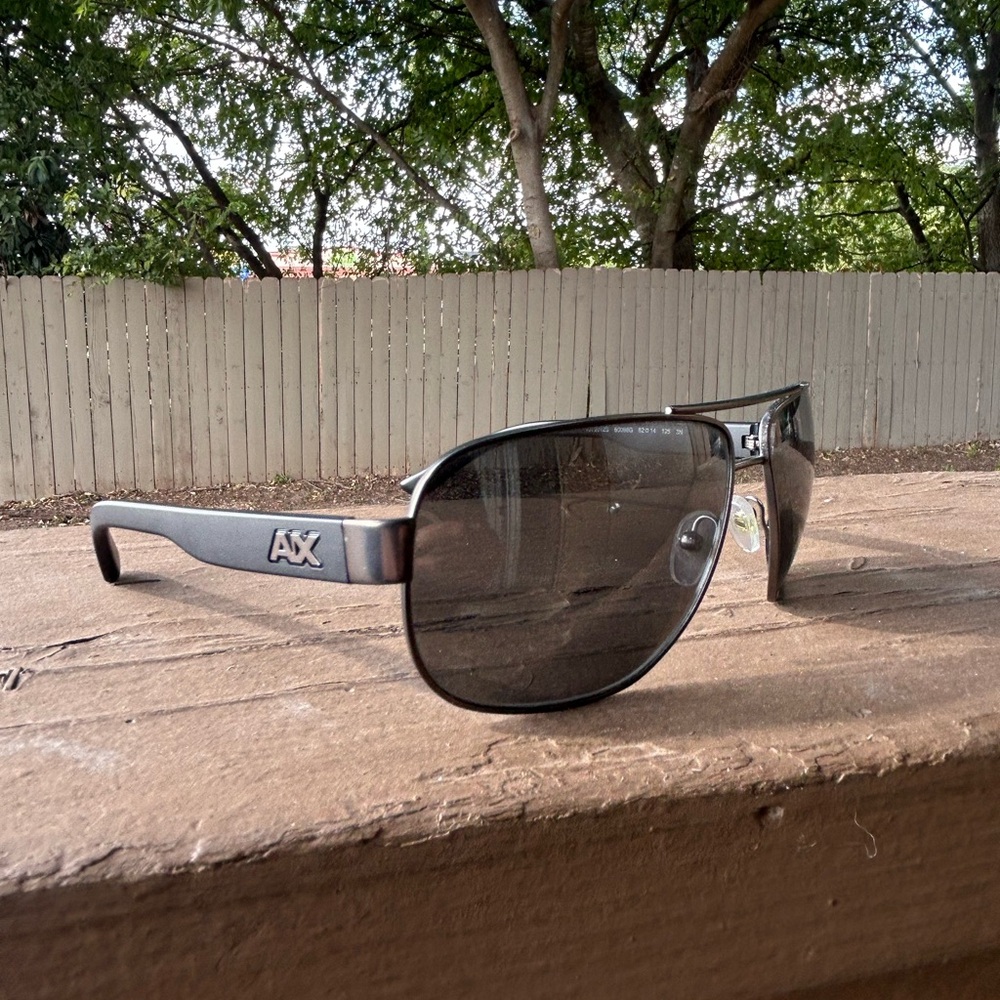 Armani Exchange Black Aviator Sunglasses